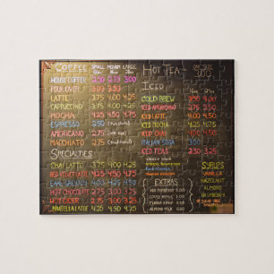 Menu Koffiewinkel - 8x10 - 110 pc's Legpuzzel