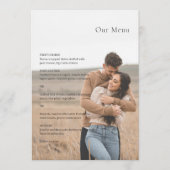 Menu Kristin Photo Mariage moderne (Devant)