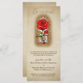 Menu La beauté et le Rose de la Beast Fairytale (Devant / Derrière)