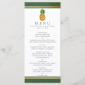 Menu La collection de Mariages d'ananas tropicaux (Devant)