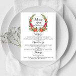 Menu La collection de Mariages d'été de Bohême<br><div class="desc">Célébrez dans le style avec ces cartes de menu mariages tendance. Le design est facile à personnaliser avec votre libellé spécial pair et vos invités seront enchantés puis ils voient ces menus fabuleux.</div>