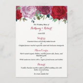 Menu La collection de Mariages floraux romantiques (Devant)