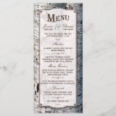 Menu La collection de Mariages Rustic Silver Birch Tree (Devant)