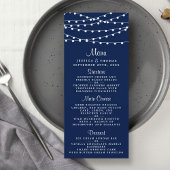 Menu La Collection Mariage Bleu Marine Lights