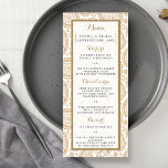 Menu La collection Mariage moderne de Paisley - Brown<br><div class="desc">Simple mais élégant, la collection moderne paisley mariage est un design étonnant avec une belle impression de cachemire dans une couleur brun et blanc doux, qui est parfait pour toute célébration mariage moderne. Ces cartes de menu peuvent être personnalisées pour votre occasion spéciale et feraient l'article parfait pour votre mariage,...</div>