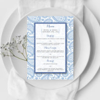 La collection Mariage moderne Paisley - Bleu