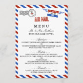 Menu La collection moderne de Mariages Airmail (Devant)
