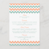 Menu La collection moderne de Mariages Chevron Peach &  (Devant)