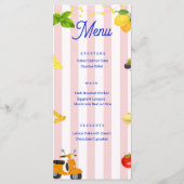 Menu La Dolce Vita Soirée Italienne (Devant)