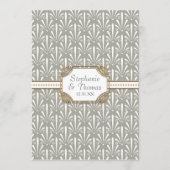 Menu La fan moderne Shell de Nouveau d'art déco (Devant)