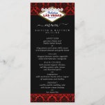 Menu La Parties scintillant Damask Las Vegas Mariage Co<br><div class="desc">Célébrez dans le style avec ces cartes de menu mariages design et très tendance. Ce design est facile à personnaliser avec votre libellé d'événement spécial et vos invités seront ravis quand ils verront ces menus fabuleux.</div>