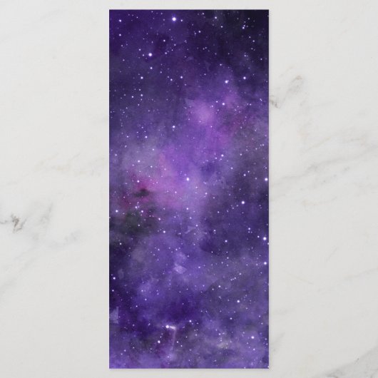 Menu La veille. Dîner de répétition du mariage spatial (Dos)