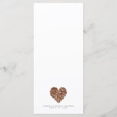Menu L'amour de café est en train de se préparer pour l (Dos)