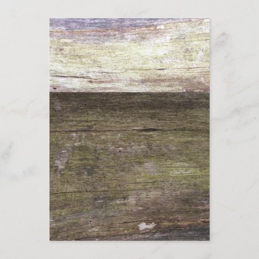 Menu Landelijk houten hart bruiloft (Achterkant)