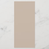 Menu Lapin aux oreilles blanches aquarelle sur brunch d (Dos)