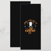 Menu L'art du café Vous pouvez le faire Café (Devant / Derrière)