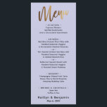 Menu Lavande minimale simple de typographie or<br><div class="desc">La distinction de cette suite populaire est due à la police d'écriture moderne utilisée pour les phrases d'accent qui ont également été embellies avec une finition en or faux-métallique. Dans cette pièce spécifique, cette police de caractères décontractée a été utilisée pour créer un graphique qui se contente de lire "Menu"...</div>