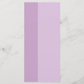 Menu Lavender Love Mariage (Dos)