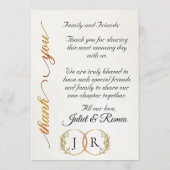 Menu Lavender - Monogram, Wildflowers & Thank You  (Dos)