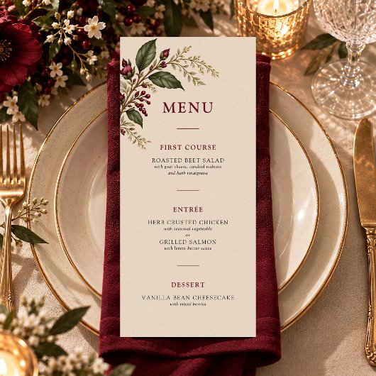 Menu Le Jardin de Vigne