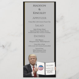 Menu Le président Trump 📜 Coutume de mariage patriotiq