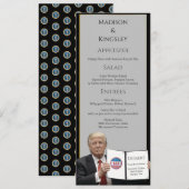 Menu Le président Trump 👰 Mariage patriotique : une co (Devant / Derrière)