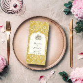 Menu Le roi islamique Golden Damask Mariage musulman