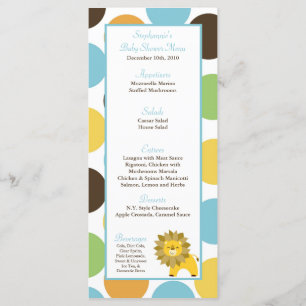 Menu Le Roi Lion Safari Zoo Animal de jungle de 25