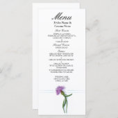 Menu Le traditionnel écossais et le celtique Mariage ch (Devant / Derrière)