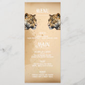 Menu "L'élégance sauvage : l'invitation du léopard" (Devant)
