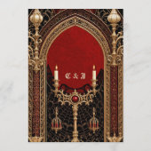 Menu L'élégance sombre du style gothique. (Dos)