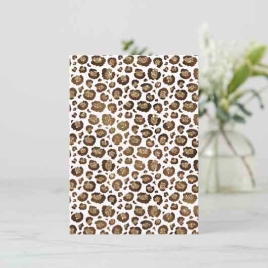 Menu Leopard Spots Animaux sauvages Parties scintillant (Debout devant)