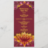 Menu Les fleurs éternelles : une célébration de l'amour (Devant)