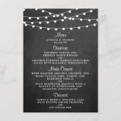 Menu Les Lumières De Chaîne Sur La Collection De Mariag (Devant)