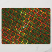 Menu 'Les yeux encadrés verts', rayures ou grille rouge (Dos)