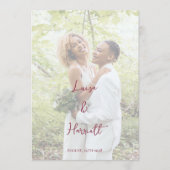 Menu Lesbian Wedding Photo Pride Flag Gradient (Devant)