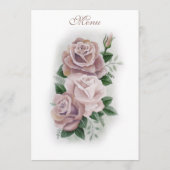 Menu Lesbiennes Mariées Regency Rose Roses (Dos)