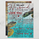 Menu Lettre À Mon Mari, Citations D'Amour Lettre (Devant / Derrière)