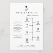 MENU LETTRE D'ACCUEIL DE PLAGE TRADITIONNELLE ARIEL CAR (Dos)