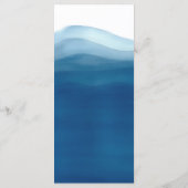 Menu Lettres à la main Nous faisons Blue Ombre Aquarell (Dos)