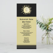 Menu Lever de soleil peint, Restaurant Slimline (Debout devant)