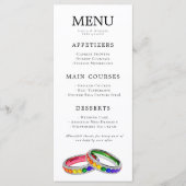 Menu 🌈 LGBTQ Entremêlés dans la Fierté (Devant)