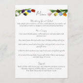Menu LGBTQ plus Fleurs tulipes (Devant)
