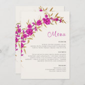 Menu Liane Trompette Violette Sauvage Fleurs Jardin Mar (Devant / Derrière)