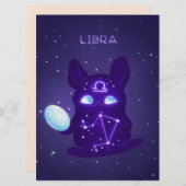 Menu Libra Zodiac Monster - Funky Libra Zodiac Lover (Devant / Derrière)