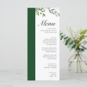Menu LIFY Botanical Eucalyptus Feuille Mariage (Debout devant)