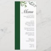 Menu LIFY Botanical Eucalyptus Feuille Mariage (Devant)