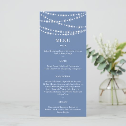 Menu Light Blue Twinkle Lights (Staand voorkant)