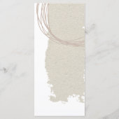 Menu Lignes circulaires d'art moderne forme Mariage bei (Dos)