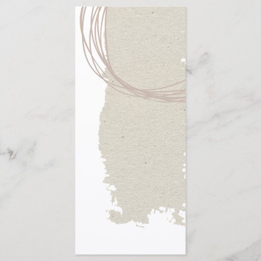 Menu Lignes circulaires d'art moderne forme Mariage bei (Dos)